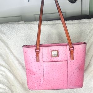 dooney and bourke ostrich leather Pink.